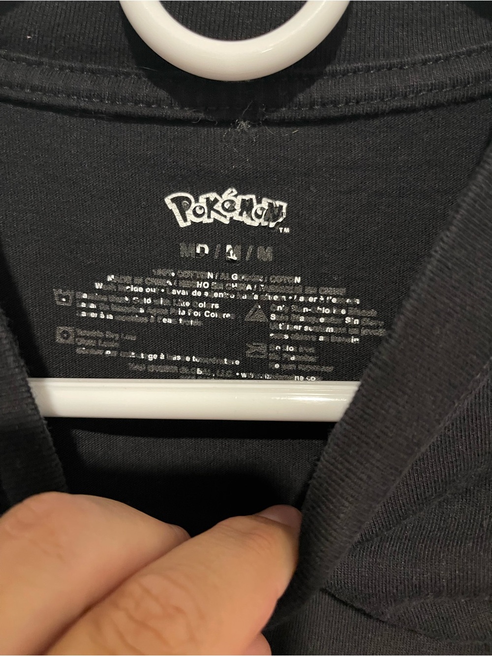 Pokemon Fire Type Charizard Double Sided Graphic Tee Black Medium - Picture 2 of 3